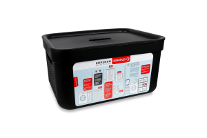 Корзина Simple 15л чорний Алеана