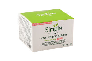 Крем для обличчя денний вітамінний SPF15 Simple 50мл