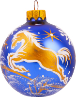 Прикраса ялинкова Куля Тенденція ручна робота 66мм