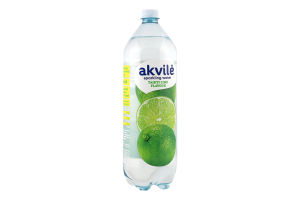 Вода слабогазована Akvile Лайм 1,5л ПЕТ
