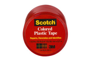 Scotch Red Colored Plastic Tape