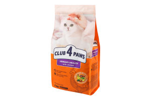 Корм сухой для взрослых котов с курицей Urinary Health Premium Club 4 Paws м/у 2кг