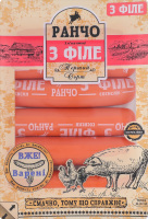 Сосиски З філе Ранчо 1с лоток 0.275кг