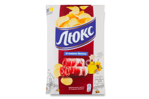 Чипсы картофельные Бекон Люкс м/у 125г