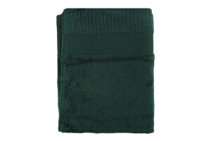 Рушник зелений махровий зеро твіст з бордюром 50*90см 600г/м2 ГМ Текстайл
