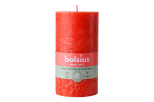Свеча оранжевая 13х6.8см №103668790335 Bolsius 1шт