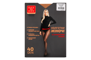 Колготи з зниженною талією бежеві 40ден р.2 Day by Day