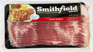 Smithfield Bacon Naturally Hickory Smoked Lower Sodium