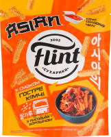 Сухарики пшеничні Гостре кімчі 60г + соус Солодкий чилі 15г Asian Flint д/п 75г