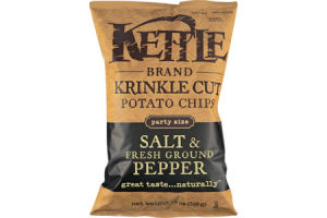 Kettle Krinkle Cut Salt & Fresh Ground Pepper Potato Chips