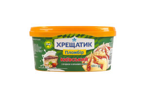 Мороженое пломбир со вкусом торта с фундуком и сливочным маслом Киевский Хрещатик п/у 500г