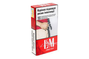 Сигарети з фільтром L&M First Cut Long Red 20шт