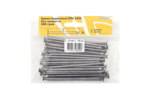 Цвях будівельний 3,5*90мм 300г блістер Гроно-трейд