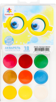 Акварель Веселі друзі 18кольорів без пензлика арт312080 Гамма-Н