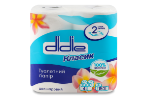 Туал. папір Didie 4 шт. Класик Білий 2-х шар.