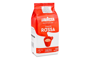 Кава натуральна смажена в зернах Qualita Rossa Lavazza м/у 1кг