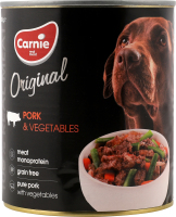 Корм д/дорослих собак Original Mono Protein Свинина з овочами 800г ж/б Carnie