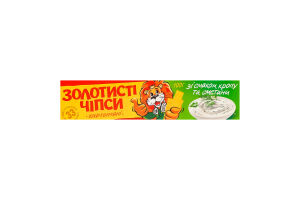 Чипсы картофельные со вкусом укропа и сметаны Золотисті к/у 100г