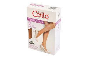 Получулки женские Conte elegant Tension 40den 23-25 bronz 2пары