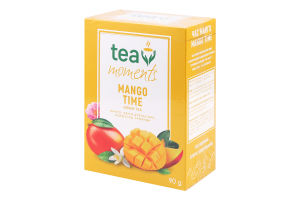Чай зелений байховий листовий Mango time Tea Moments к/у 90г