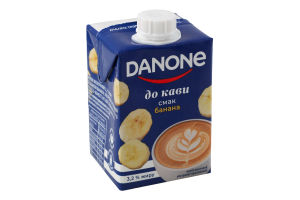 Напій молочний 3.2% ультрапастеризований зі смаком банана До кави Danone т/п 212г