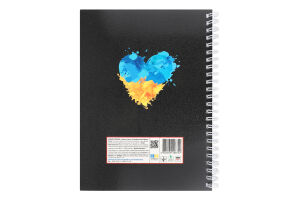 Блокнот З Україною в серці А5 на пружині 40аркушів Тетрада