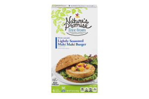 Nature's Promise Wild Caught Lightly Seasoned Mahi Mahi Burger - 4 CT