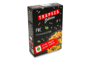 Рис бурый нешлифованный шелушеный в пакетиках для варки Bellissimo Trapeza к/у 5х80г