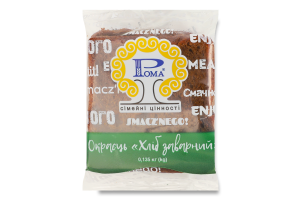 Хліб нарізний заварний окраєць Рома м/у 0.135кг