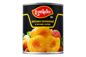 Персики половинки в легкому сиропі Lorado з/б 820г