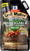 McCormick Grill Mates Steakhouse Burgers Sauce Mix-Ins Roasted Garlic & Sautéed Onion