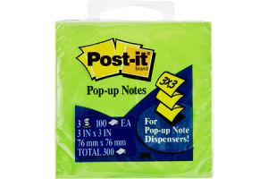 Post-It 3x3 Pop-Up Notes - 3 PK