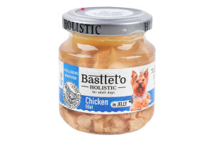 Філе курки шматочки в желе для собак Holistic Basttet'o с/б 130г