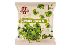Брокколи быстрозамороженная хрустящая Highberry м/у 400г