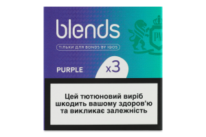 Виріб тютюновмісний для електричного нагрівання з фільтром Blends Purple 60шт