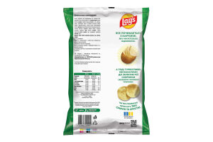 Чипсы картофельные Зеленый лук Lay's м/у 120г