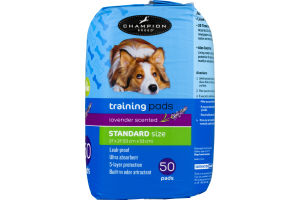 Champion Breed Training Pads Lavender Standard Size - 50 CT
