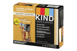 Kind Nuts & Spices Caramel Almond & Sea Salt - 12 CT