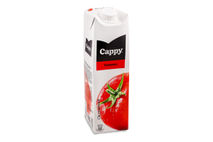 Сік стерилізований із концентрату з сіллю томатний Cappy т/п 1л