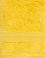 Рушник жовтий махровий зеро твіст з бордюром 50*90см 600г/м2 ГМ Текстайл