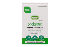 Smart Sense Probiotic Dietary Supplement Capsules - 30 CT