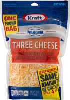 Kraft Shredded Cheese Three Cheese