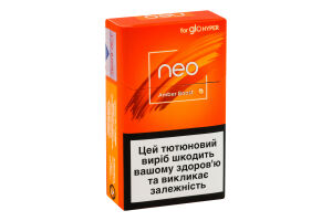 Изделие табакосодержащее для электрического нагревания с фильтром Neo Demi Amber boost 20шт