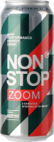 Напій енергетичний безалкогольний сильногазований Zoom Non Stop з/б 500мл