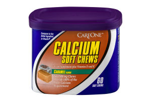 CareOne Calcium Soft Chews Caramel - 60 CT