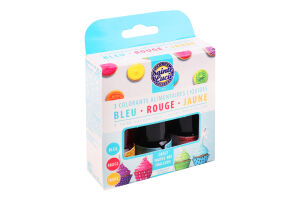 Барвники Sainte Lucie рідкі харчові син-черв-жовт