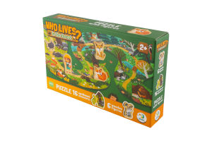 Пазл Хто живе в лісі? 16елементів DoDo