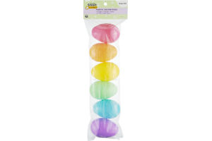 Smart Living Bright Color Plastic Easter Eggs - 6 CT