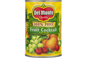 Del Monte 100% Juice Fruit Cocktail In 100% Fruit Juice