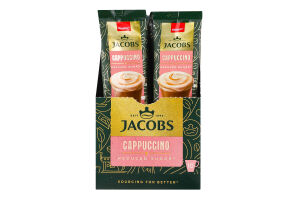 Напиток кофейный растворимый с уменьшенным содержанием сахара Cappuccino Jacobs м/у 14г